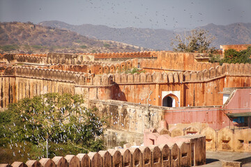 Reise durch Indien. Jaipur in Rajasthan. Pink City