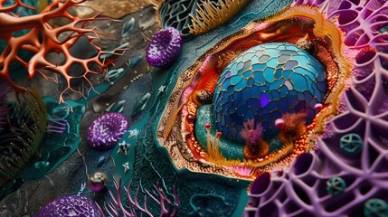 Zbliżenie kolorowego morskiego anemone ukazujące jego żywe barwy i detale. Roślina morska wygląda dynamicznie i zachęca do obserwacji natury podwodnej. - obrazy, fototapety, plakaty