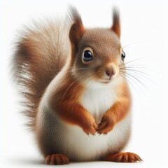 squirrel on white background
