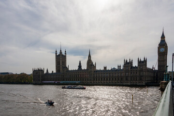 Palace of Westminster & River Thames, London, England, United Kingdom