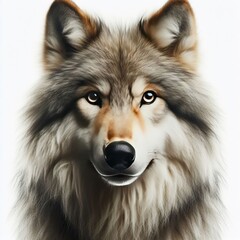 Fototapeta premium wolf isolated on white 