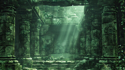 Ancient Ruins Stage: Ancient civilizations. Featuring weathered stone pillars, crumbling arches, and mystical symbols, it offers a sense of adventure and discovery