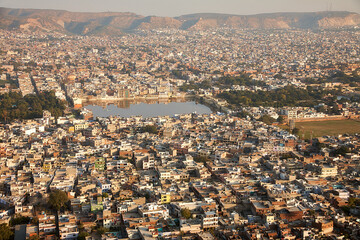 Reise durch Indien. Jaipur in Rajasthan. Pink City