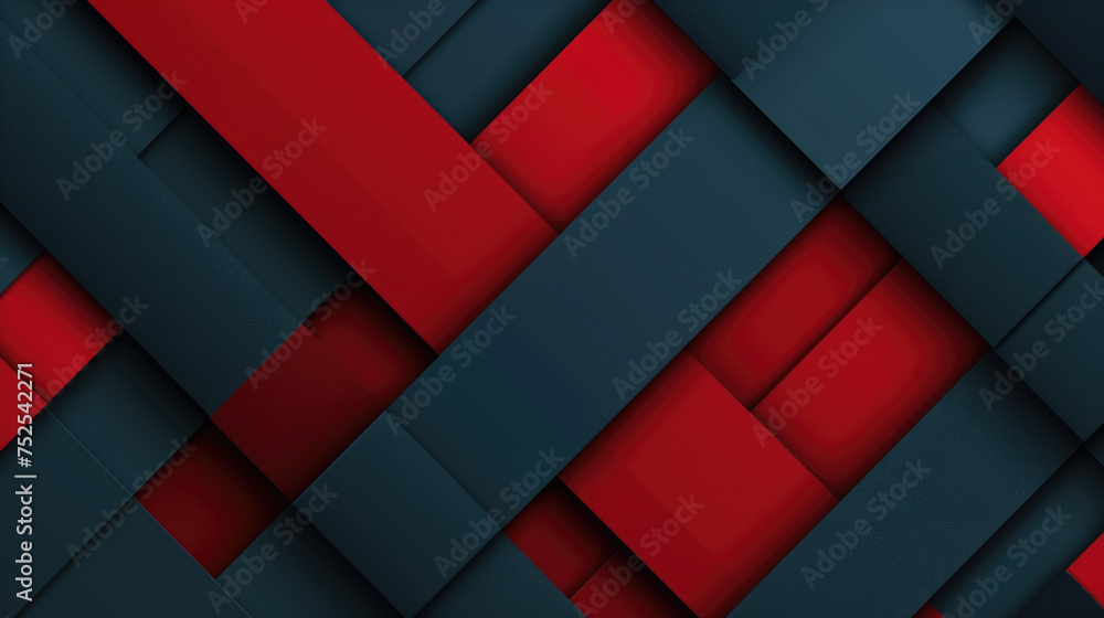 Poster a black and red striped background with a blue and red stripe. the stripes are in different sizes an