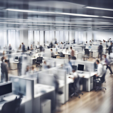 Blurred work office for background