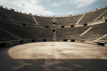 Serene Sunlit Amphitheater Awaits Spectacle