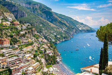 Wybrzeże Amalfi, Positano - obrazy, fototapety, plakaty