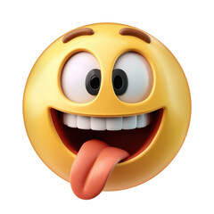 emoji of a laughing face with tongue