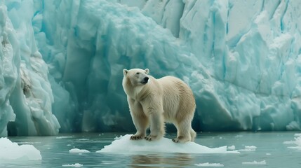 polar bear in Antarctica