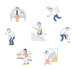 フレイル　さまざまな症状　セット