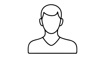 User Icon in trendy flat style isolated on grey background.