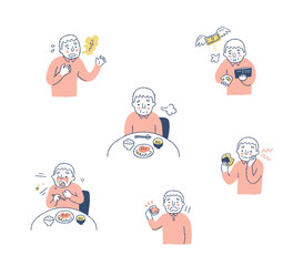 フレイル　さまざまな症状　セット