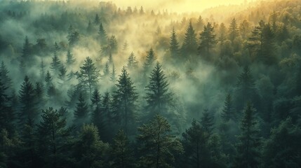 Forest Veil at Sunrise