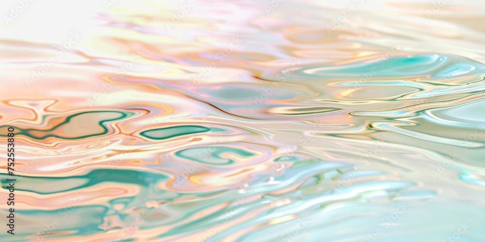 Poster some colorful watery images and color blurred generative ai