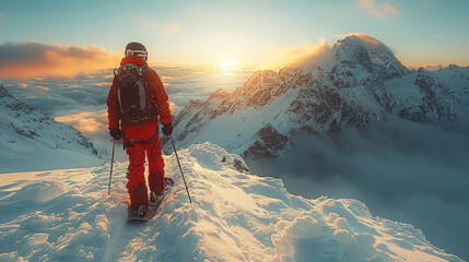 Winter Slope Navigation: Snowboarder Helping Partner - obrazy, fototapety, plakaty