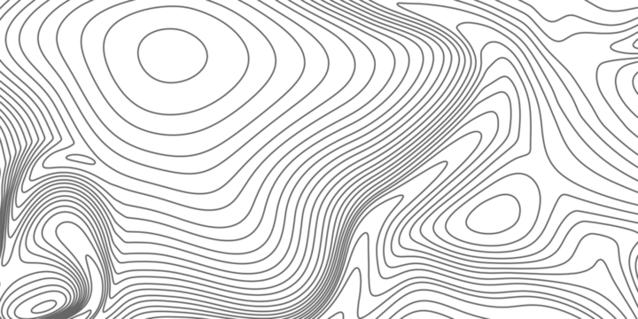 Landscape geodesy topographic map background. Grey topographic lines. Texture of  lines. Transparent background