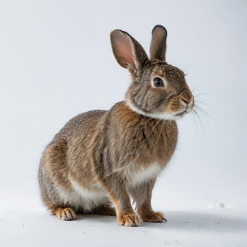 rabbit on a white