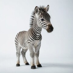 Fototapeta na wymiar zebra isolated on white 