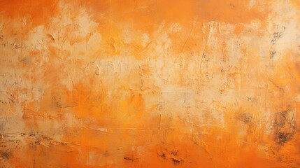Shabby Orange Wall Texture. Abstract Orange Paint and Old Design. Shabby Colorful Background