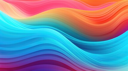 A vibrant and dynamic background with colorful wavy lines. Perfect for adding a pop of color to designs - obrazy, fototapety, plakaty
