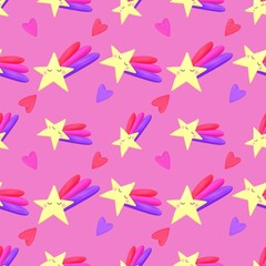 seamless background with stars