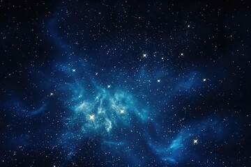 A beautiful blue nebula with stars in the background. Perfect for space-themed designs