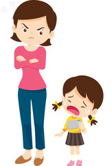 parent angry scold kid mobile phone addicted