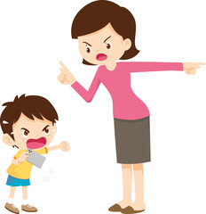 parent angry scold kid mobile phone addicted