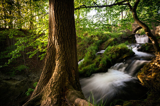 Lutterfall bei Gro&szlig;bartloff / Effelder im Naturpark Eichsfeld- Hainich- Werratal.