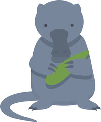 Fauna desman icon cartoon vector. Picture mammal. Wild exotic forest