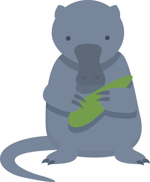 Fauna desman icon cartoon vector. Picture mammal. Wild exotic forest