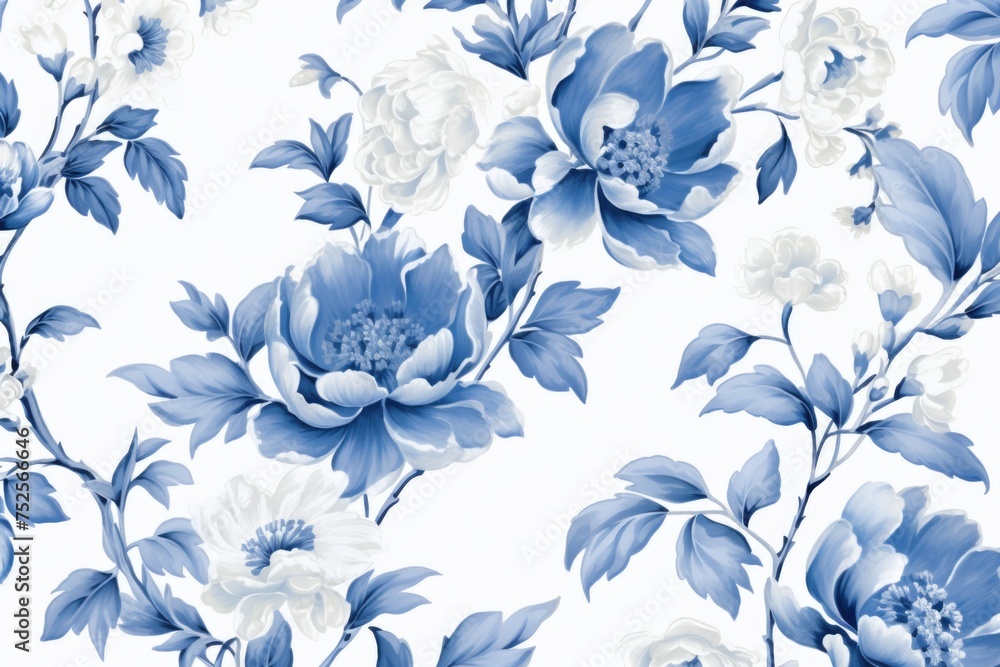 Poster elegant floral pattern suitable for various design projects