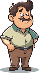 Animal Lover Man Vector Portraits of Furry Friends