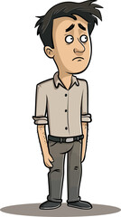 Blacksmith Man Forging Iron in Vector Form