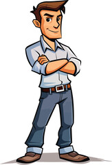 Sheriff Man Keepin the Peace in Vector Art