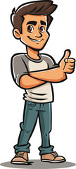 Outlaw Man Ridin the Outlaw Trail in Vector Art