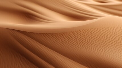 Fototapeta na wymiar Close-up view of a sand dune in the desert. Ideal for travel and nature concepts