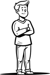 Sheriff Man Keepin the Town Safe in Vector Art