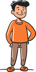 Outlaw Man Ridin the Outlaw Trail in Vector Illustration