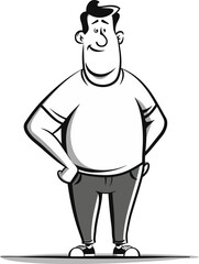 Banker Man Investin in the Railroad in Vector Graphics