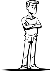 Prospector Man Findin the Gold Vein in Vector Art