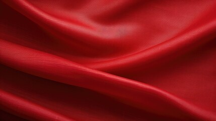A close up of a red cloth on a black background. Suitable for fashion or textile design concepts
