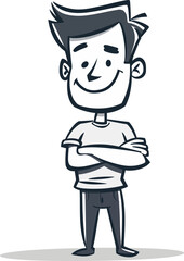 Outlaw Man Hittin the Trail in Vector Illustration