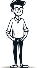 Sheriff Man Keepin the Town Safe in Vector Art