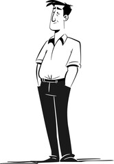 Sheriff Man Keepin the Peace in Vector Form