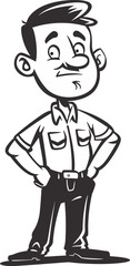 Sheriff Man Keepin the Town Safe in Vector Illustration