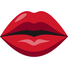 Red woman lip vector PNG