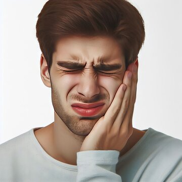 a person with toothache
