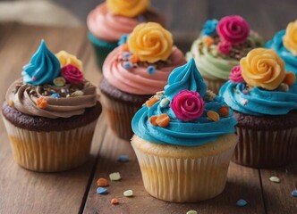 Colorful Buttercream Frosting