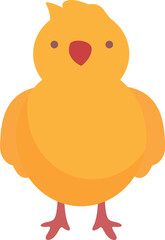 Small chick icon cartoon vector. Baby farm chicken. Young bird rural